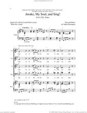 Cover icon of Awake, My Soul, and Sing! sheet music for choir (SSATB) by Judith Herrington, intermediate skill level