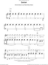 Cover icon of Delilah sheet music for voice, piano or guitar by Tom Jones, intermediate skill level