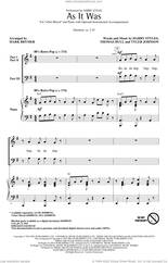 Cover icon of As It Was (arr. Mark Brymer) sheet music for choir (3-Part Mixed) by Harry Styles, Mark Brymer, Tom Hull and Tyler Johnson, intermediate skill level