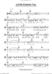 Cover icon of Let Me Entertain You sheet music for voice and other instruments (fake book) by Robbie Williams and Guy Chambers, intermediate skill level