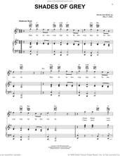 Cover icon of Shades Of Grey sheet music for voice, piano or guitar by Billy Joel and David Rosenthal, intermediate skill level