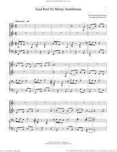 Cover icon of God Rest Ye Merry, Gentlemen (for Violin Duet and Piano) sheet music for violin and piano, intermediate skill level
