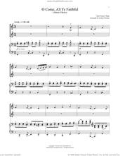 Cover icon of O Come, All Ye Faithful (for Violin Duet and Piano) sheet music for violin and piano by John Francis Wade and Frederick Oakeley, intermediate skill level