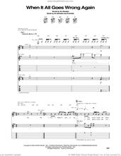 Cover icon of When It All Goes Wrong Again sheet music for guitar (tablature) by Everclear and Art Alexakis, intermediate skill level
