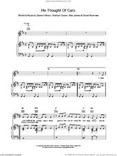 Cover icon of He Thought Of Cars sheet music for voice, piano or guitar by Blur, intermediate skill level