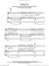 Cover icon of Calling You sheet music for voice, piano or guitar by Aqua, intermediate skill level