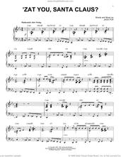 Cover icon of 'Zat You, Santa Claus? [Jazz version] (arr. Brent Edstrom) sheet music for piano solo by Louis Armstrong, Brent Edstrom and Jack Fox, intermediate skill level