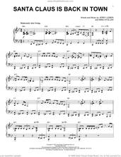 Cover icon of Santa Claus Is Back In Town [Jazz version] (arr. Brent Edstrom) sheet music for piano solo by Elvis Presley, Brent Edstrom, Jerry Leiber and Mike Stoller, intermediate skill level