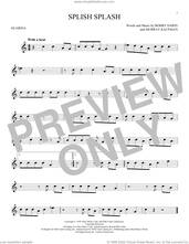 Cover icon of Splish Splash sheet music for ocarina solo by Bobby Darin and Murray Kaufman, intermediate skill level