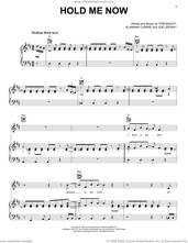 Cover icon of Hold Me Now sheet music for voice, piano or guitar by Thompson Twins, Alannah Currie, Joe Leeway and Tom Bailey, intermediate skill level