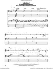 Cover icon of Maniac sheet music for guitar (tablature) by Michael Sembello and Dennis Matkosky, intermediate skill level