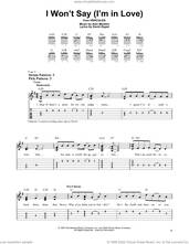 Cover icon of I Won't Say (I'm In Love) (from Hercules) sheet music for guitar solo (easy tablature) by Alan Menken and David Zippel, easy guitar (easy tablature)