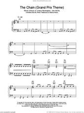 Cover icon of The Chain (extract) - Grand Prix Theme sheet music for piano solo by Fleetwood Mac, intermediate skill level