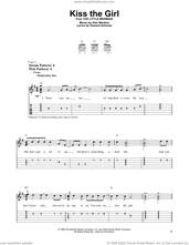 Cover icon of Kiss The Girl (from The Little Mermaid) sheet music for guitar solo (easy tablature) by Alan Menken & Howard Ashman, Alan Menken and Howard Ashman, easy guitar (easy tablature)