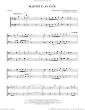 Cover icon of Happier Than Ever sheet music for two cellos (duet, duets) by Billie Eilish, intermediate skill level