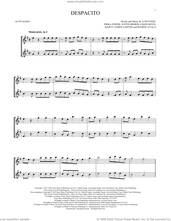 Cover icon of Despacito (feat. Justin Bieber) sheet music for two alto saxophones (duets) by Luis Fonsi & Daddy Yankee, Erika Ender, Luis Fonsi and Ramon Ayala, intermediate skill level