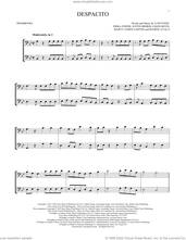 Cover icon of Despacito (feat. Justin Bieber) sheet music for two trombones (duet, duets) by Luis Fonsi & Daddy Yankee, Erika Ender, Luis Fonsi and Ramon Ayala, intermediate skill level