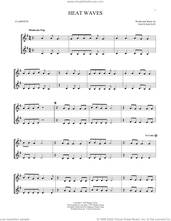 Cover icon of Heat Waves sheet music for two clarinets (duets) by Glass Animals and Dave Bayley, intermediate skill level