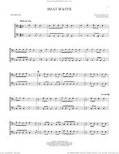 Cover icon of Heat Waves sheet music for two trombones (duet, duets) by Glass Animals and Dave Bayley, intermediate skill level