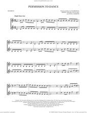 Cover icon of Permission To Dance sheet music for two trumpets (duet, duets) by BTS, Ed Sheeran, Jenna Andrews, Johnny McDaid and Steve Mac, intermediate skill level