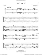 Cover icon of Heat Waves sheet music for two cellos (duet, duets) by Glass Animals and Dave Bayley, intermediate skill level