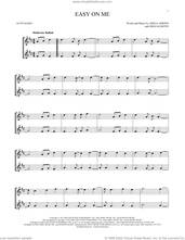 Cover icon of Easy On Me sheet music for two alto saxophones (duets) by Adele, Adele Adkins and Greg Kurstin, intermediate skill level