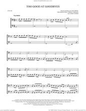 Cover icon of Too Good At Goodbyes sheet music for two cellos (duet, duets) by Sam Smith, James Napier, Mikkel Eriksen and Tor Erik Hermansen, intermediate skill level