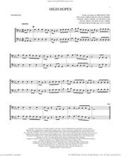 Cover icon of High Hopes sheet music for two trombones (duet, duets) by Panic! At The Disco, Brendon Urie, Ilsey Juber, Jacob Sinclair, Jenny Owen Youngs, Jonas Jeberg, Lauren Pritchard, Sam Hollander, Tayla Parx and William Lobban Bean, intermediate skill level