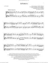 Cover icon of Senorita sheet music for two alto saxophones (duets) by Shawn Mendes & Camila Cabello, Ali Tamposi, Andrew Wotman, Benjamin Levin, Camila Cabello, Charlotte Aitchison, Jack Patterson, Magnus Hoiberg and Shawn Mendes, intermediate skill level