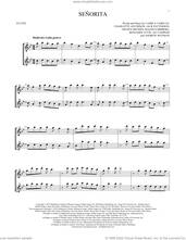 Cover icon of Senorita sheet music for two flutes (duets) by Shawn Mendes & Camila Cabello, Ali Tamposi, Andrew Wotman, Benjamin Levin, Camila Cabello, Charlotte Aitchison, Jack Patterson, Magnus Hoiberg and Shawn Mendes, intermediate skill level