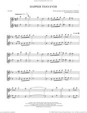 Cover icon of Happier Than Ever sheet music for two flutes (duets) by Billie Eilish, intermediate skill level