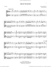 Cover icon of Heat Waves sheet music for two flutes (duets) by Glass Animals and Dave Bayley, intermediate skill level