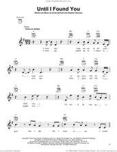Cover icon of Until I Found You sheet music for ukulele by Stephen Sanchez and Emily Beihold, intermediate skill level