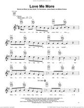 Cover icon of Love Me More sheet music for ukulele by Sam Smith and James Napier, intermediate skill level
