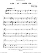 Cover icon of A Holly Jolly Christmas sheet music for two voices and piano by Johnny Marks, intermediate skill level