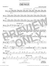 Cover icon of Obi-Wan (arr. Michael Brown) sheet music for concert band (trombone 1) by John Williams and Michael Brown, intermediate skill level