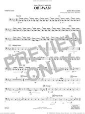 Cover icon of Obi-Wan (arr. Michael Brown) sheet music for concert band (string bass) by John Williams and Michael Brown, intermediate skill level