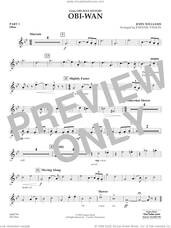 Cover icon of Obi-Wan (arr. Johnnie Vinson) sheet music for concert band (pt.1 - oboe) by John Williams and Johnnie Vinson, intermediate skill level