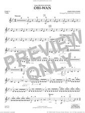 Cover icon of Obi-Wan (arr. Johnnie Vinson) sheet music for concert band (pt.2 - violin) by John Williams and Johnnie Vinson, intermediate skill level