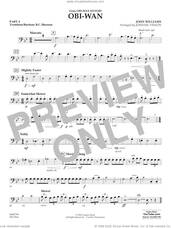 Cover icon of Obi-Wan (arr. Johnnie Vinson) sheet music for concert band (trombone/bar. b.c./bsn.) by John Williams and Johnnie Vinson, intermediate skill level