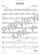 Cover icon of Obi-Wan (arr. Johnnie Vinson) sheet music for concert band (pt.5 - baritone t.c.) by John Williams and Johnnie Vinson, intermediate skill level