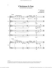 Cover icon of Christmas Is You sheet music for choir (SSATB) by Zach Yaholkovsky and Bruce Kerr, intermediate skill level