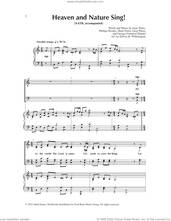 Cover icon of Heaven and Nature Sing! sheet music for choir (SATB: soprano, alto, tenor, bass) by George Frideric Handel, Edwin M. Willmington, Greg Piken, Isaac Watts, Mark Portis and Phillips Brooks, intermediate skill level