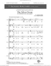 Cover icon of The Silver Swan sheet music for choir (SATB divisi) by Richard Burchard and Orlando Gibbons, intermediate skill level