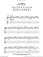 Cover icon of For Martha sheet music for guitar (tablature) by The Smashing Pumpkins, intermediate skill level