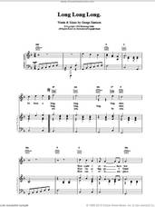 Cover icon of Long Long Long sheet music for voice, piano or guitar by The Beatles, intermediate skill level