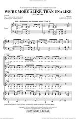 Cover icon of We're More Alike, Than Unalike sheet music for choir (SSAA: soprano, alto) by Rollo Dilworth and Maya Angelou, intermediate skill level