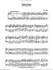 Cover icon of Ballet Music sheet music for piano solo by Franz Schubert, classical score, intermediate skill level