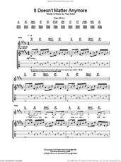 Cover icon of It Doesn't Matter Anymore sheet music for guitar (tablature) by Eva Cassidy and Paul Anka, intermediate skill level