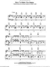 Cover icon of Born To Make You Happy sheet music for voice, piano or guitar by Britney Spears, intermediate skill level